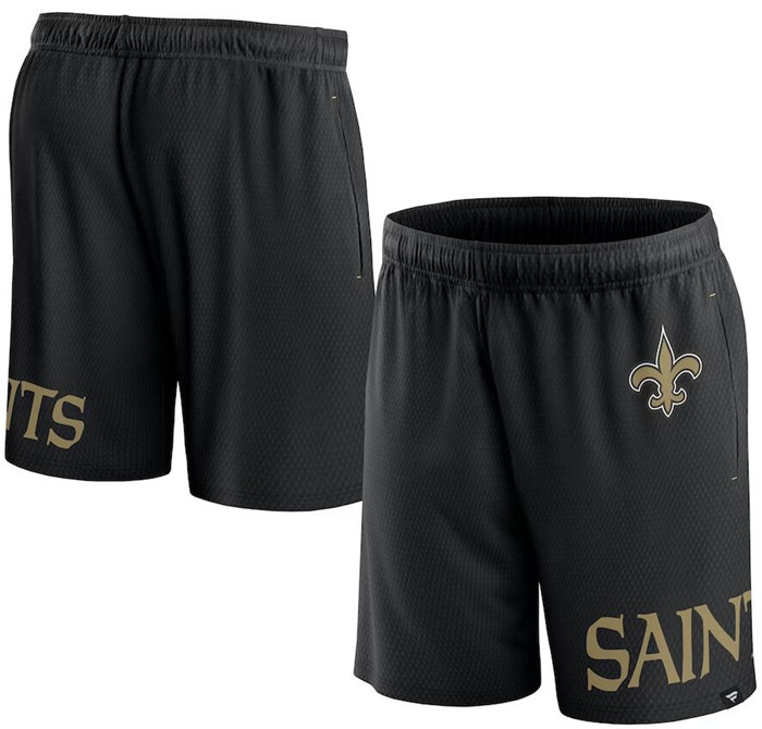 Men's New Orleans Saints Black Shorts